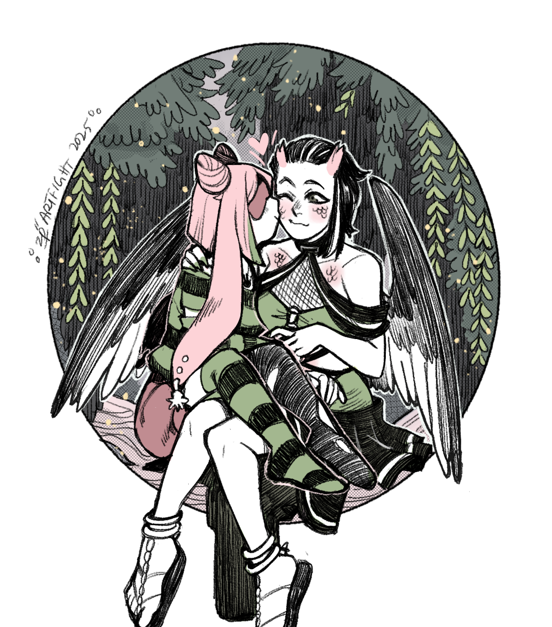 Astra and Nikita by Chamychamomile (https://bsky.app/profile/zackypenguin.bsky.social)