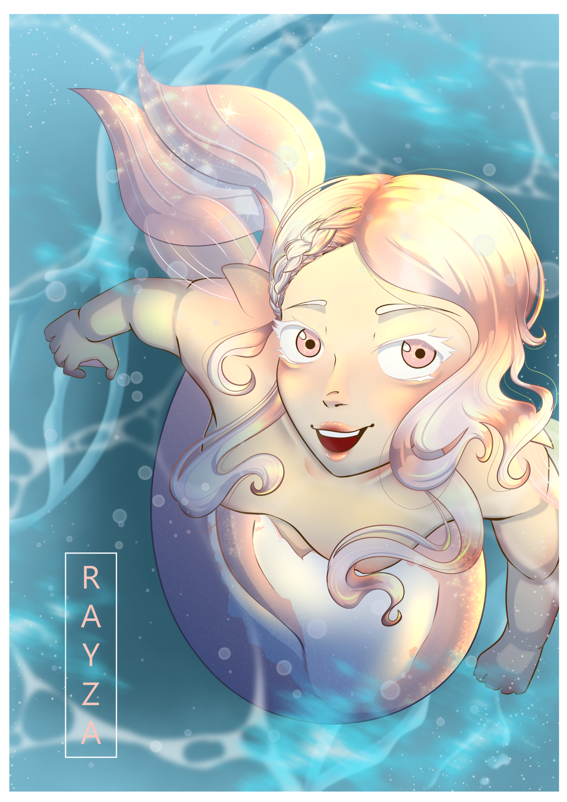 Léa mermaid by Rayzart (https://instagram.com/melusine_disorder)